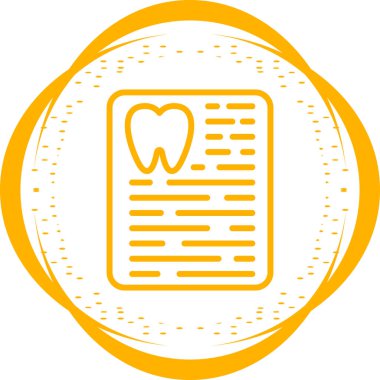 Reçete web simgesinin vektör illüstrasyonu