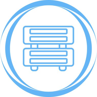 Sunucu web simgesi, vektör çizim