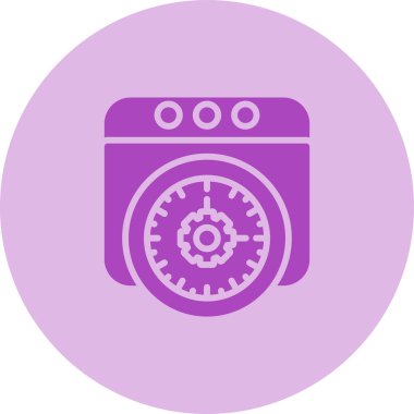 Web Tarayıcı Web simgesi, basit illüstrasyon 