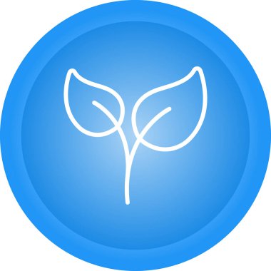 Yaprak ağ simgesi, vektör illüstrasyonu