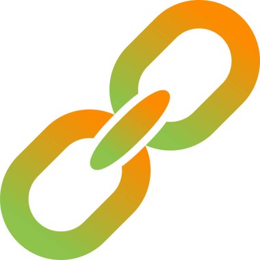 URL imza web simgesi, basit vektör illüstrasyonu