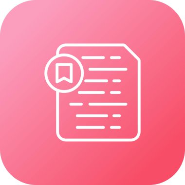 Belge Ekle Yer İmi simgesi, vektör illüstrasyonu 