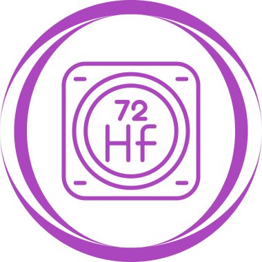 Kimyasal Element Web simgesi vektör çizimi