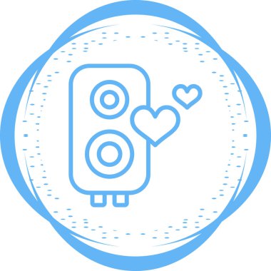 Aşk müziğinin vektör çizimi