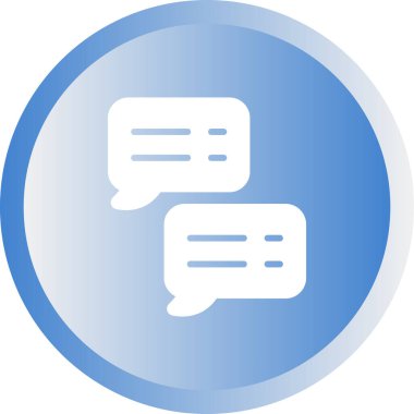 Sohbet balonları. Web simgesi basit tasarım