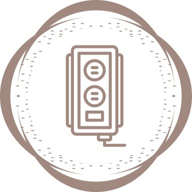 soket simgesi web basit illüstrasyon