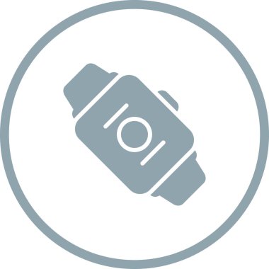 Smart Watch web simgesi, basit vektör illüstrasyonu