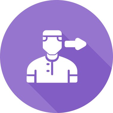 user icon, vector illustration simple design