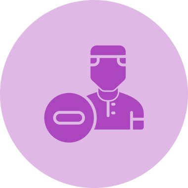 user icon, vector illustration simple design