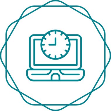 dizüstü bilgisayar web simgesi, basit illüstrasyon