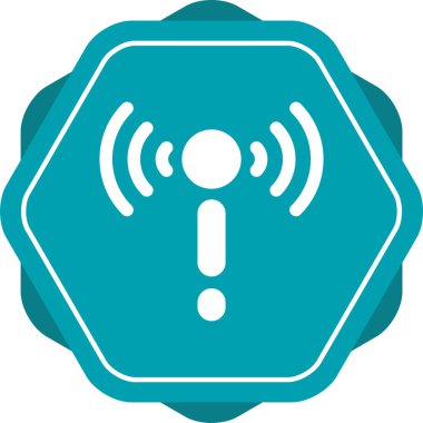 Ağ Sorun Vurucu Simgesi. Ağ Bakım Ana Hattı Vektör Simgesi. Sembol, Logo Illustration. Vektör Grafikleri