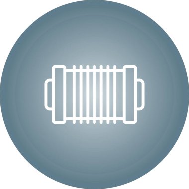 Kablo Spool Roller ikon vektör çizimi 