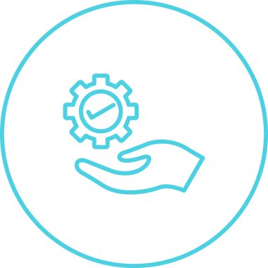  Proje Yönetimi simgesi. Vektör çizim