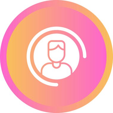 Adamım. Web simgesi basit illüstrasyon