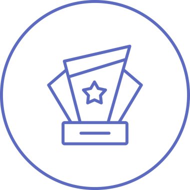 Award icon, vector illustration simple design