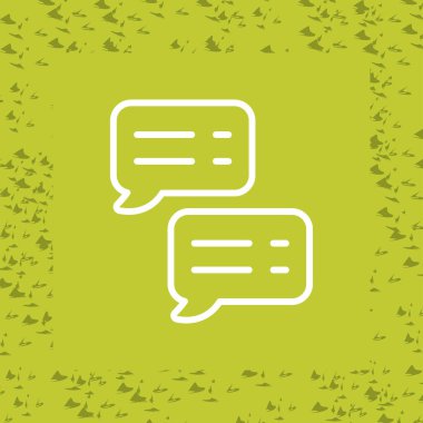 Sohbet balonları. Web simgesi basit tasarım