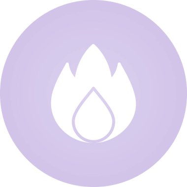 Alevler. Web simgesi basit illüstrasyon 