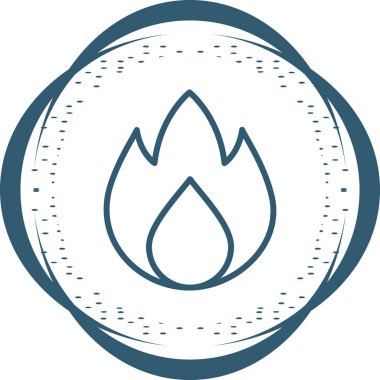 Alevler. Web simgesi basit illüstrasyon 