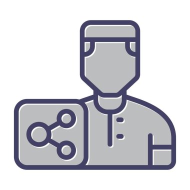 user icon, vector illustration simple design