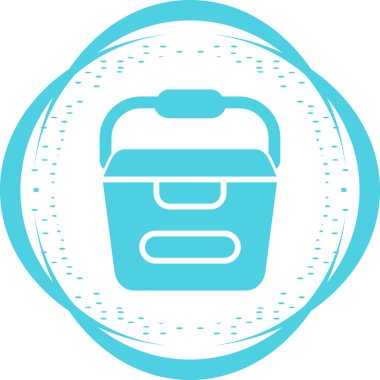 Taşınabilir su kabı vektör çizimi 