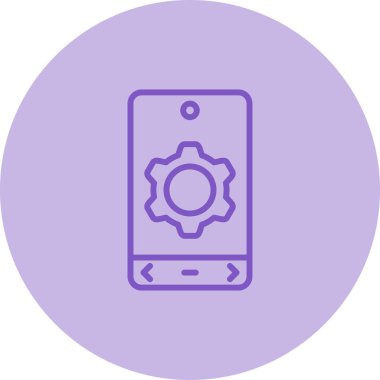 Simge, web düğmesi, basit vektör illüstrasyonu ayarlanıyor