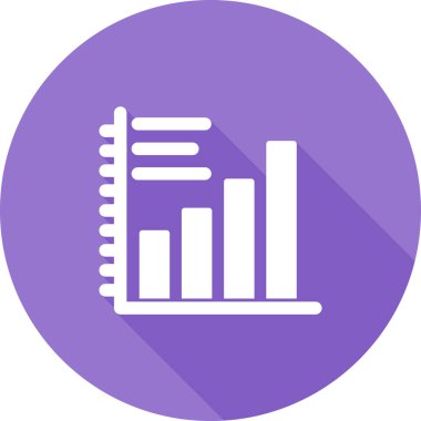 Çubuk Grafik simgesi, vektör illüstrasyonu basit tasarım