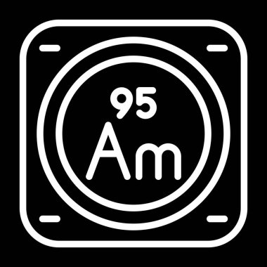 Kimyasal Element Web simgesi vektör çizimi