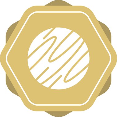 Satürn. Web simgesi basit tasarım