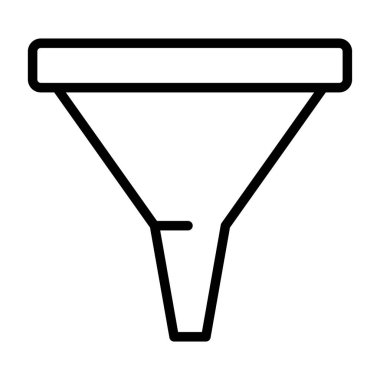 Çöp Posta Filtresi web simgesi, basit vektör illüstrasyonu