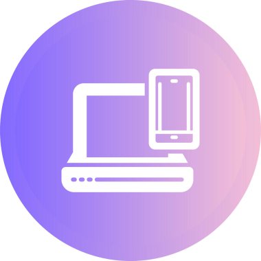 dizüstü bilgisayar simgesi, vektör illüstrasyonu basit tasarım