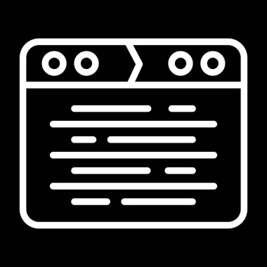 Web tarayıcı simgesi, vektör illüstrasyonu basit tasarım