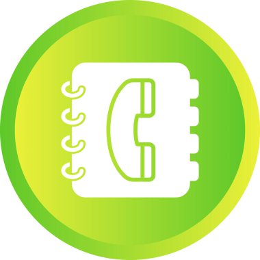 Telefon rehberi vektör illüstrasyonuName
