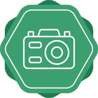 fotoğraf makinesi simgesi, vektör illüstrasyonu 
