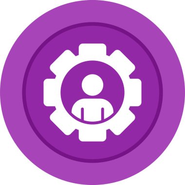 Kullanıcı profili. Web simgesi basit illüstrasyon