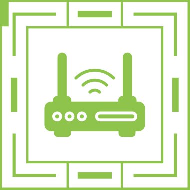 Yönlendirici. Web simgesi basit illüstrasyon 