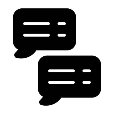 Sohbet balonları. Web simgesi basit tasarım