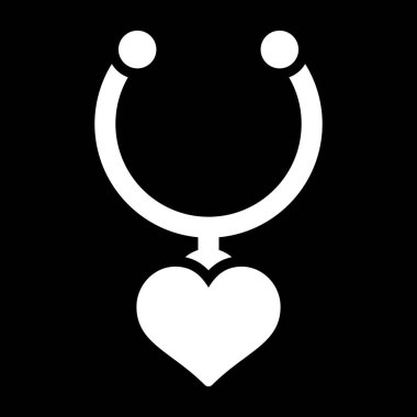  Kalp şekilli madalyon vektör çizimi 