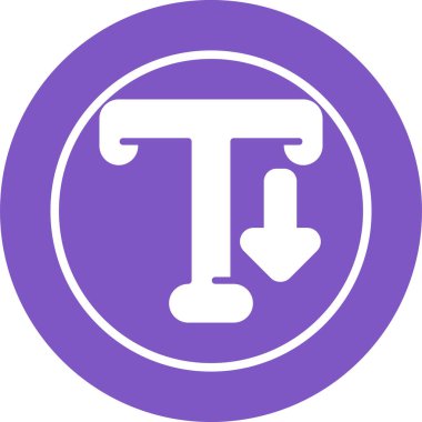 Typography web simgesi vektör illüstrasyonu