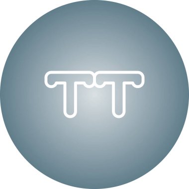 büyük harf web simgesi, basit vektör illüstrasyonu