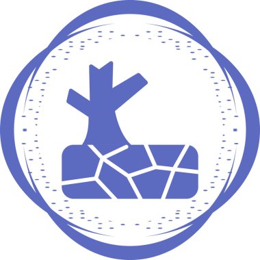 Kuraklık kavramı simgesinin web illüstrasyonu