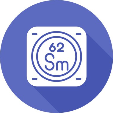 Kimyasal Element Web simgesi vektör çizimi