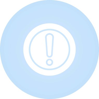 Ünlem işareti simgesi. Dikkat uyarı simgesi. Vektör illüstrasyonu