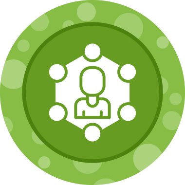 Ağ Segmentasyonu Web simgesi, basit vektör illüstrasyonu 