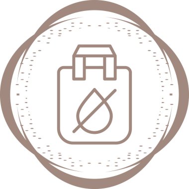 Vektör illüstrasyon simgesi Su geçirmez çanta