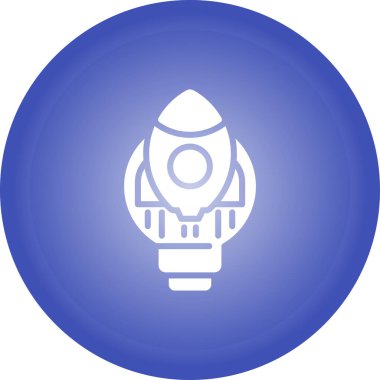 roket simgesi, vektör illüstrasyonu basit tasarım