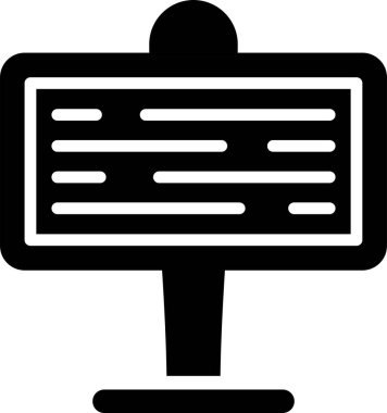 Bilgisayar Simgesi Beyaz Arkaplanda İzole Edildi, Vektör Resimleri 