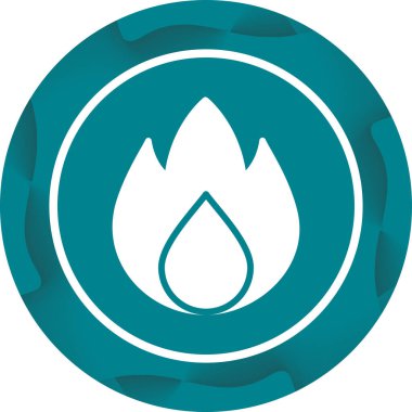 Alevler. Web simgesi basit illüstrasyon 