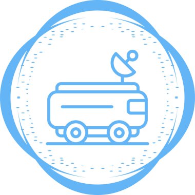 Mars Gezgin simgesi vektör illüstrasyonu