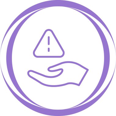 Risk. Web simgesi basit illüstrasyon