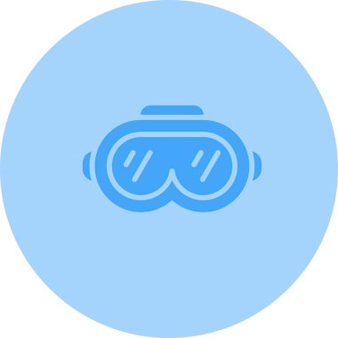 Sanal gerçeklik. Web simgesi basit illüstrasyon